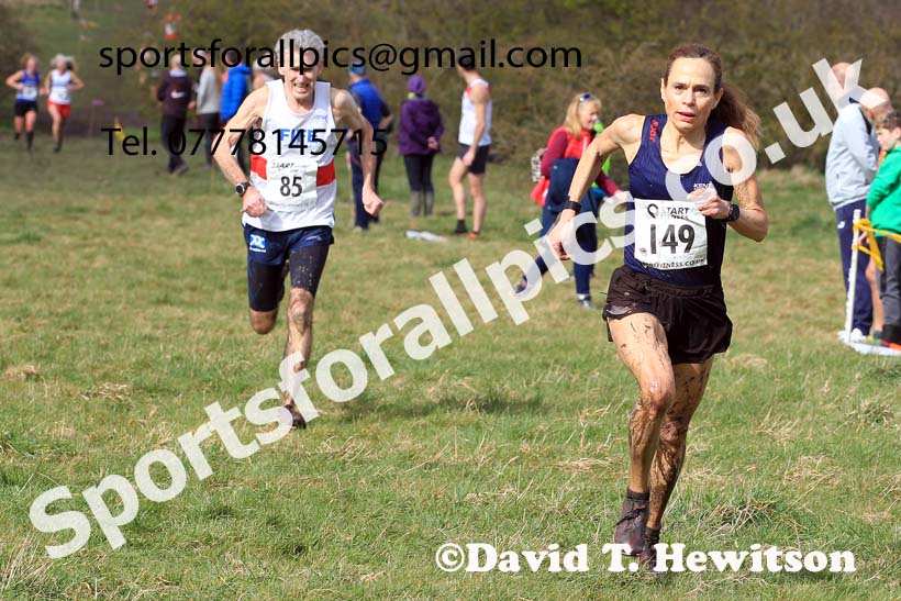 Womens and Mens 65+ in the 2023 BMAF Cross Country Champs., Wallsend. Photo: David T. Hewitson/Sports for All Pics